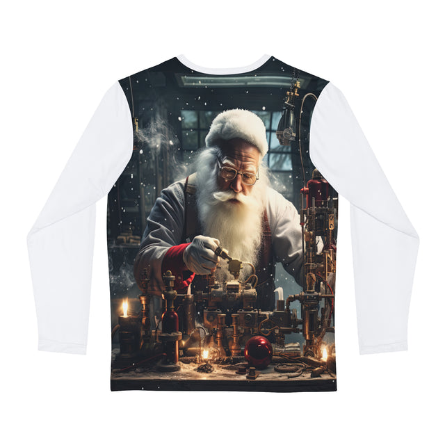 Santa Claus #13 Mad Scientist Men's Long Sleeve Shirt (AOP)