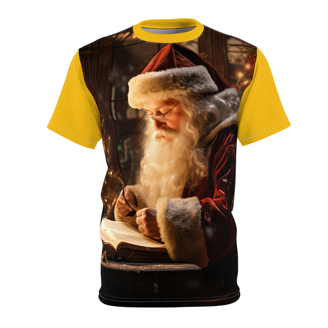 SANTA CLAUS #20 PASSIONATE POET Unisex Cut & Sew Tee (AOP)