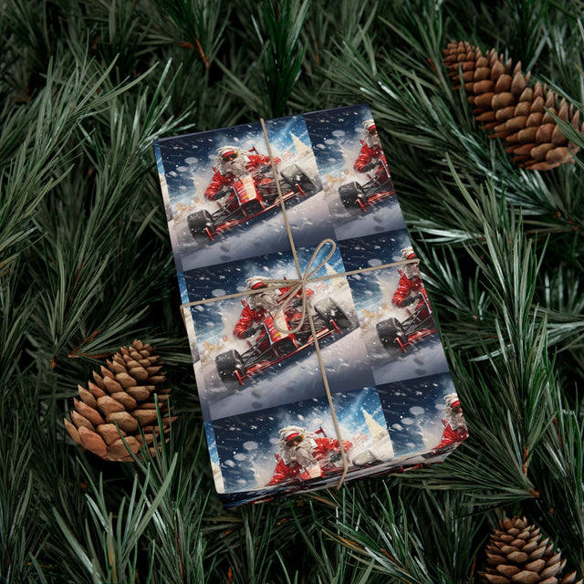 SANTA CLAUS #17 F1 DRIVER Gift Wrap Papers