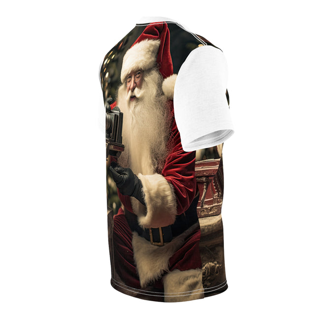 SANTA CLAUS #14 PHOTOGRAPHER Unisex Cut & Sew Tee (AOP)