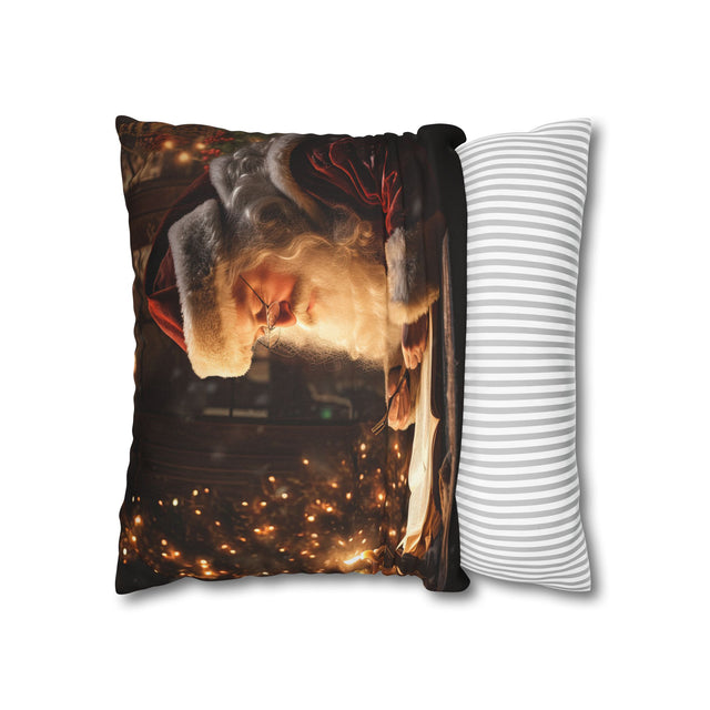 SANTA CLAUS #20 PASSIONATE POET Spun Polyester Square Pillow Case