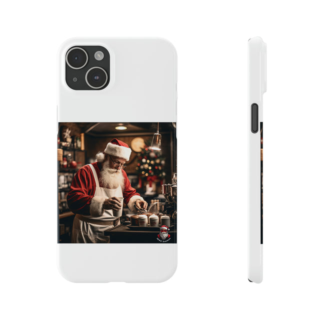 SANTA CLAUS #5  BARISTA Slim Phone Cases