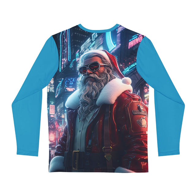 SANTA CLAUS #8 New York : Men's Long Sleeve Shirt (AOP)