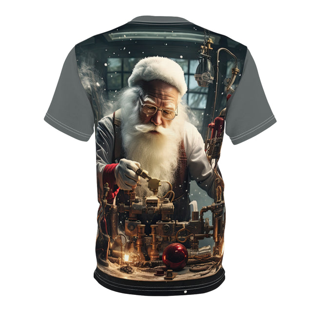 Santa Claus #13 Mad Scientist Unisex Cut & Sew Tee (AOP)