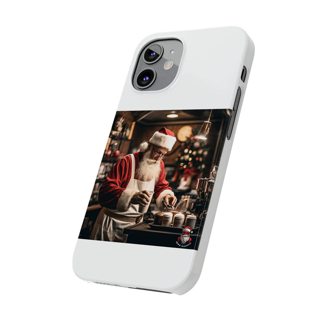 SANTA CLAUS #5  BARISTA Slim Phone Cases