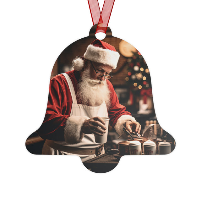 SANTA CLAUS #5 Barista Metal Ornaments