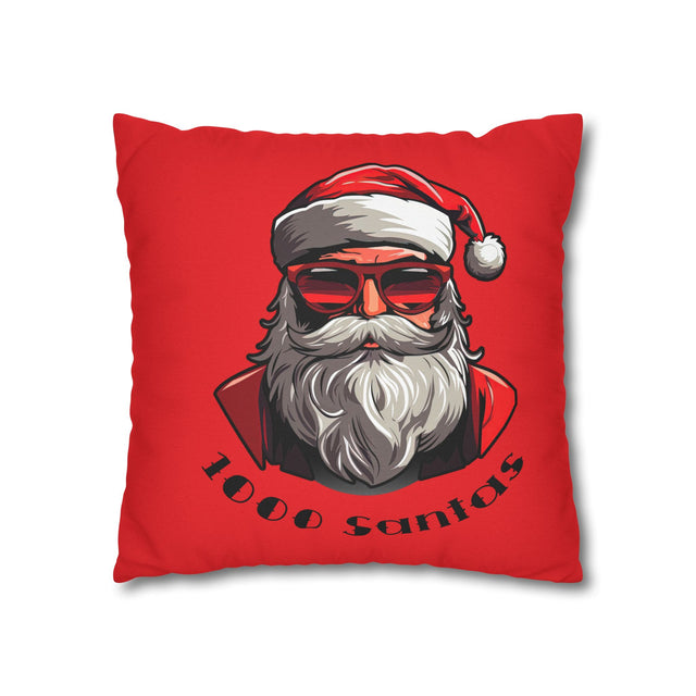 SANTA CLAUS #12 REFLECTING Spun Polyester Square Pillow Case