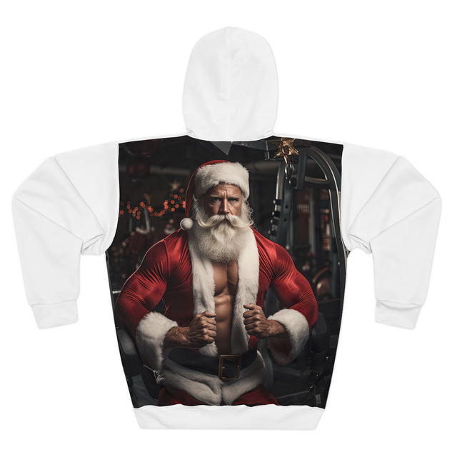 SANTA CLAUS #2 Personal Trainer Unisex Pullover Hoodie (AOP)