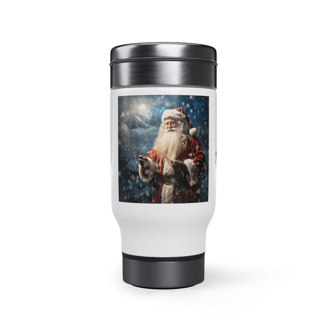 SANTA CLAUS #3 The Director Stainless Steel Travel Mug with Handle, 14oz