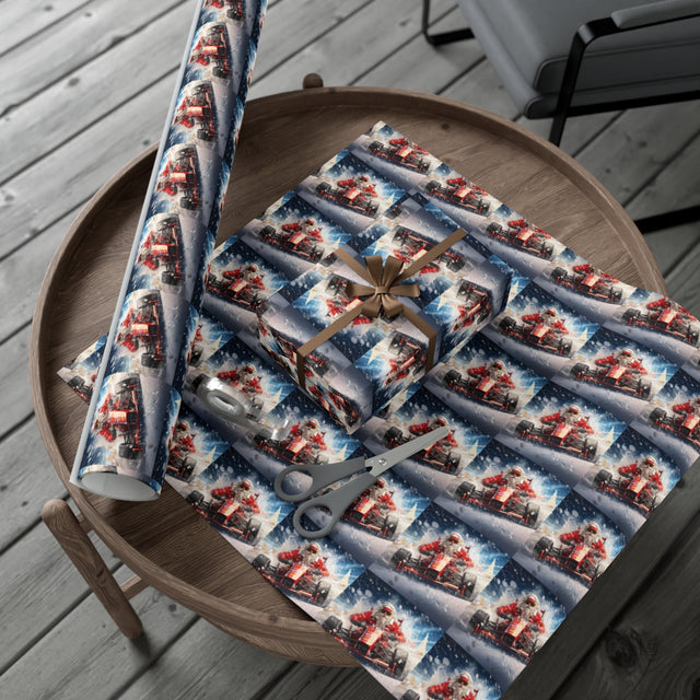 SANTA CLAUS #17 F1 DRIVER Gift Wrap Papers