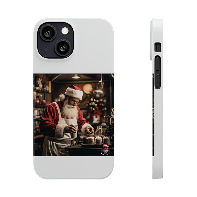 SANTA CLAUS #5  BARISTA Slim Phone Cases