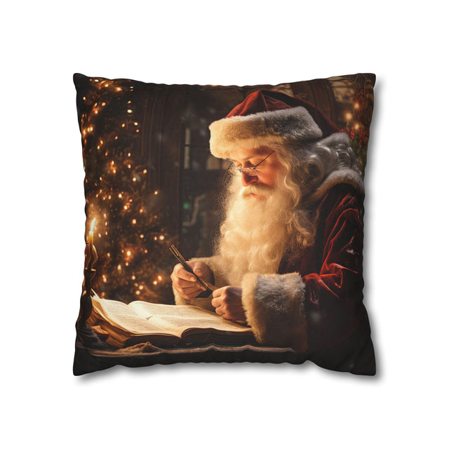 SANTA CLAUS #20 PASSIONATE POET Spun Polyester Square Pillow Case