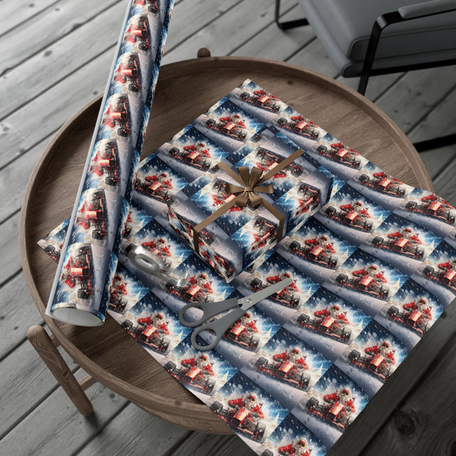 SANTA CLAUS #17 F1 DRIVER Gift Wrap Papers