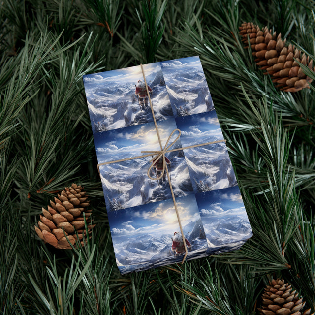 SANTA CLAUS #15 Mountain Stroll Gift Wrap Papers