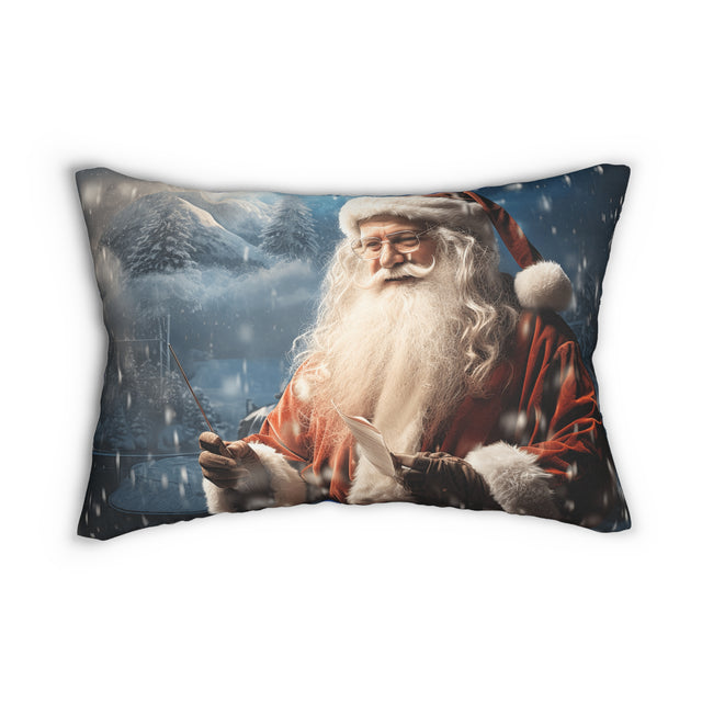 SANTA CLAUS #3 THE DIRECTOR Spun Polyester Lumbar Pillow